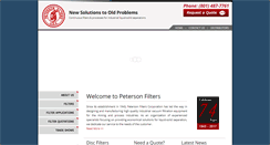 Desktop Screenshot of petersonfilters.com