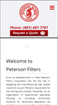 Mobile Screenshot of petersonfilters.com